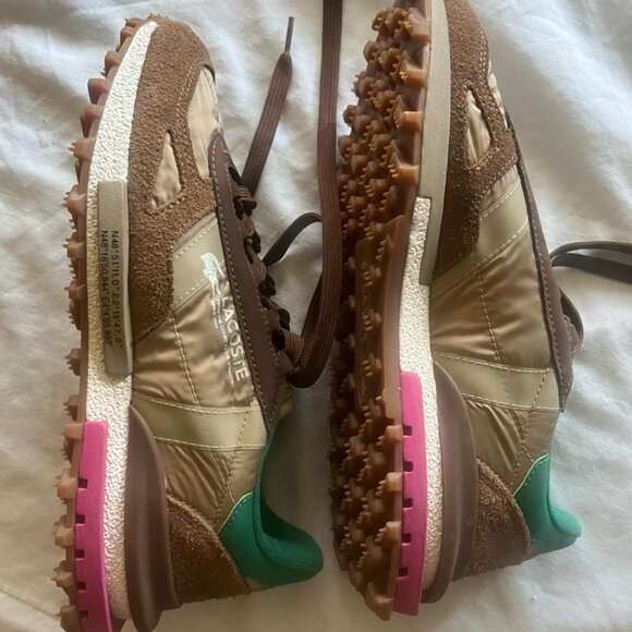 Lacoste Elite Active Women's Sneakers Brown/Green - Picture 2 of 7